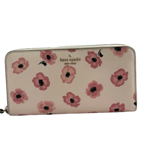 Kate Spade Continental zip around wallet EUC - Picture 1 of 7